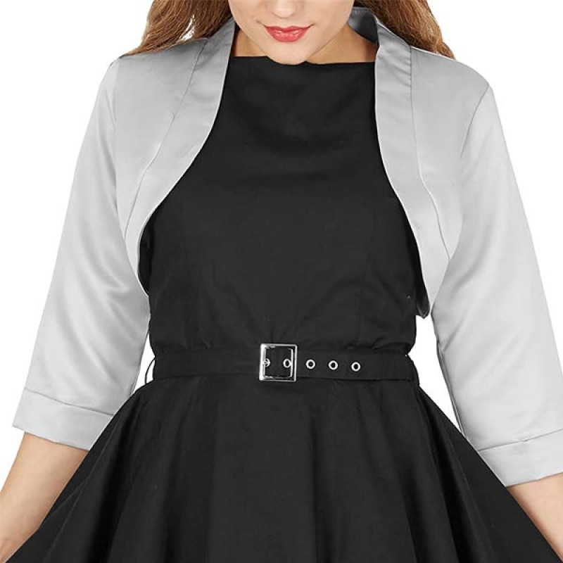 Women's Satin Jacket Satin Shrug